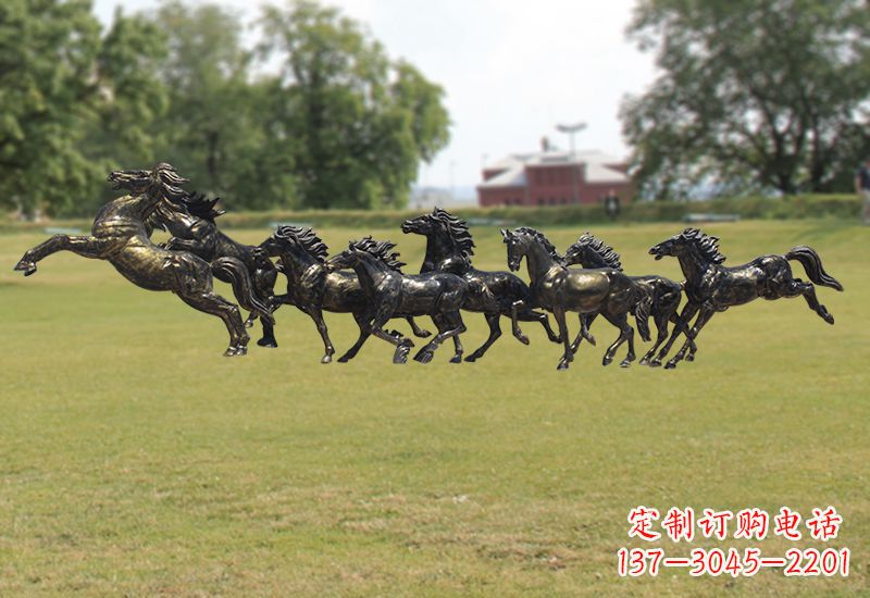 酒泉马群铜雕经典珍藏