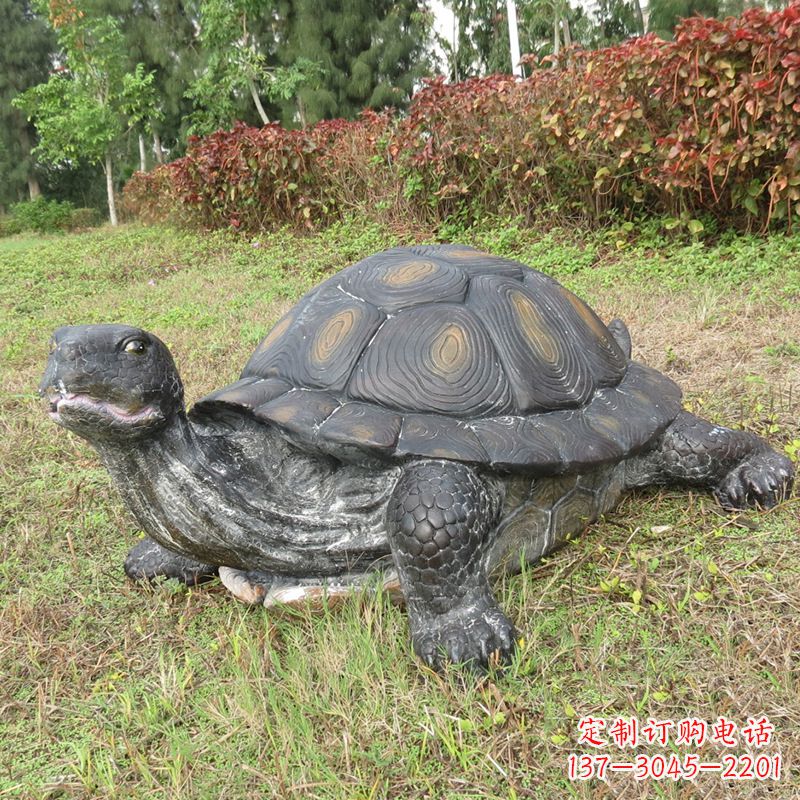 酒泉玻璃钢乌龟雕塑传承古老文化