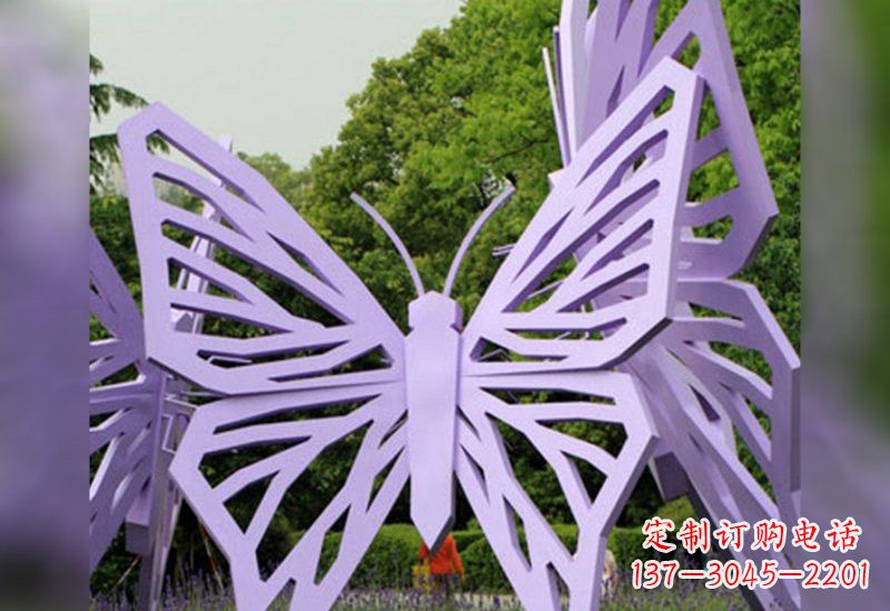 酒泉不锈钢抽象蝴蝶雕塑