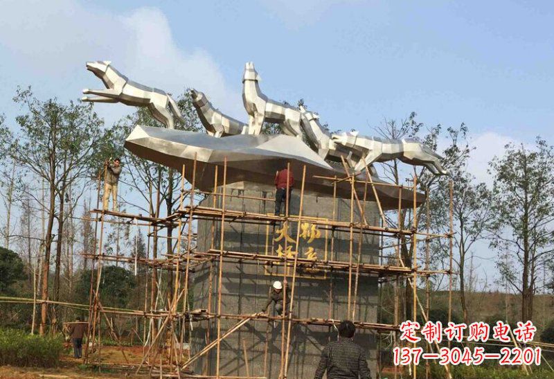 酒泉不锈钢动物雕塑