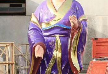 酒泉玻璃钢宗教庙宇彩绘八仙神像