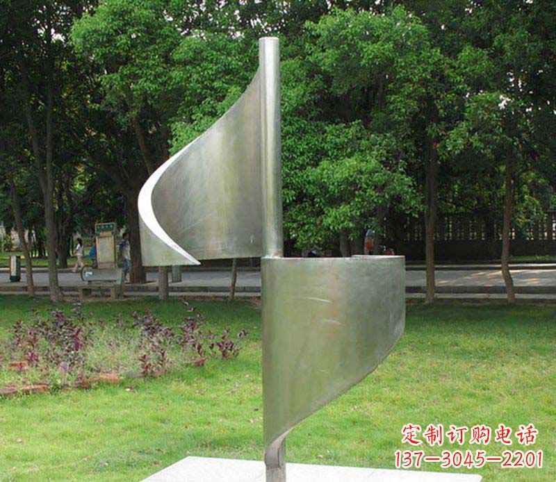 酒泉不锈钢风车雕塑 (2)