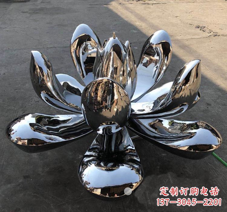 酒泉不锈钢莲花雕塑精美优雅