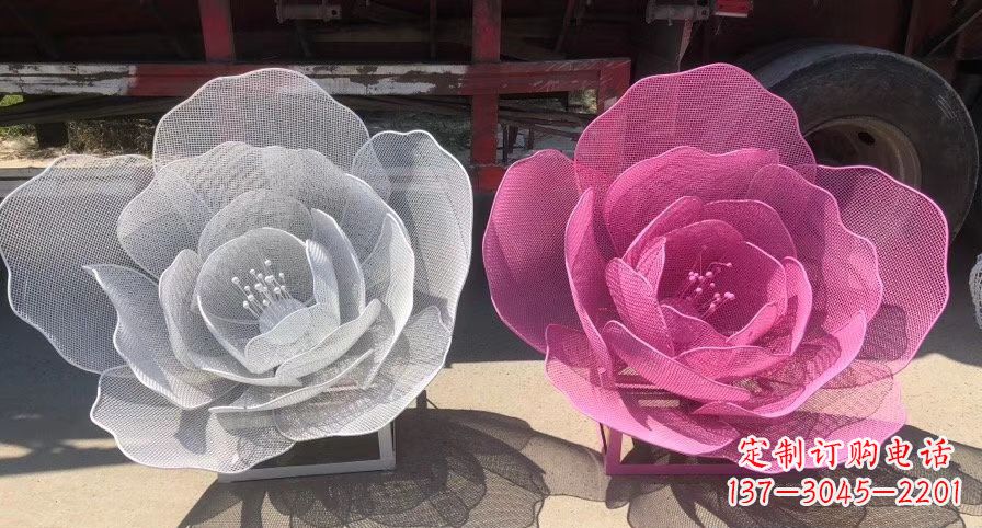 酒泉不锈钢荷花雕塑,给公园带来优雅美景