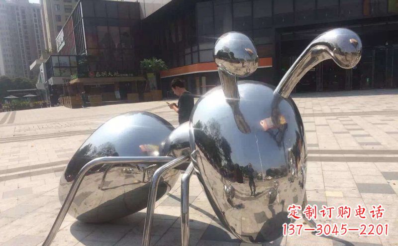 酒泉不锈钢蚂蚁景观雕塑