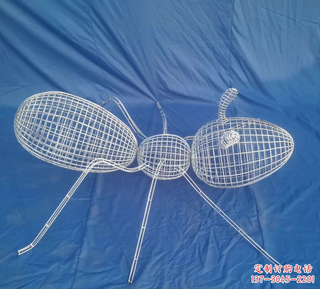 酒泉不锈钢蚂蚁镂空雕塑1