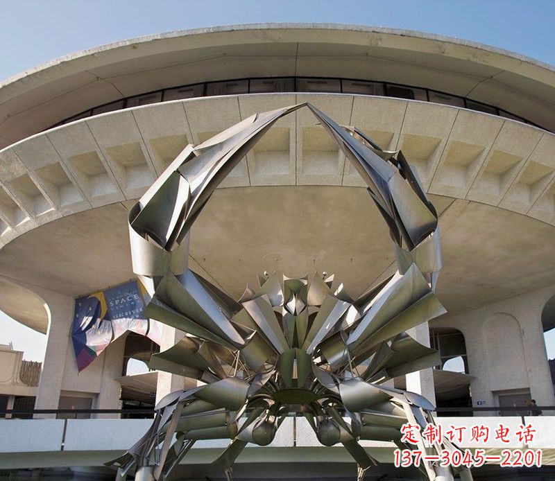 酒泉不锈钢螃蟹雕塑户外