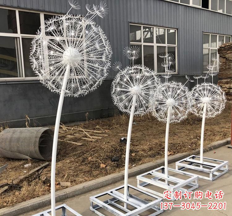酒泉不锈钢蒲公英——城市雕塑的精美瑰宝