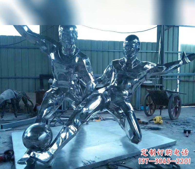 酒泉不锈钢足球雕塑精美的足球景观