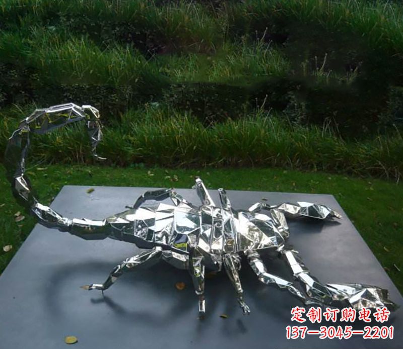 酒泉不锈钢蝎子雕塑精致且充满魅力