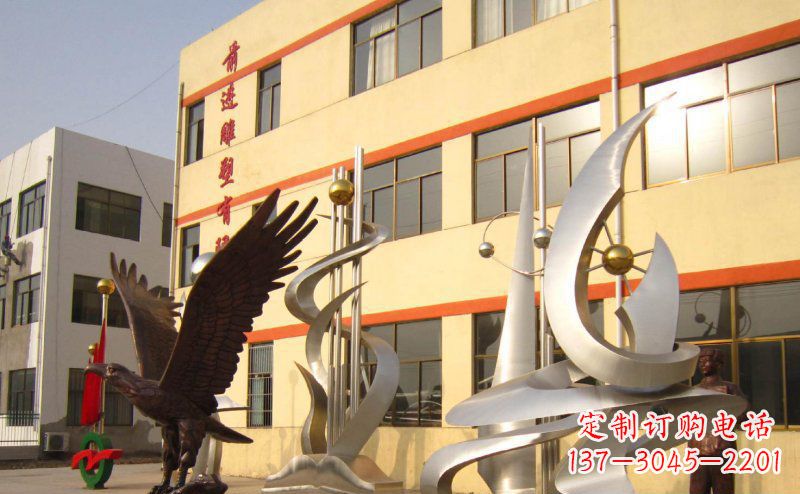 酒泉不锈钢雄鹰雕塑
