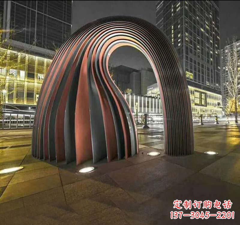 酒泉不锈钢异形拱门雕塑