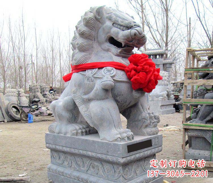 酒泉雄壮狮子石雕——欢迎来到宁波