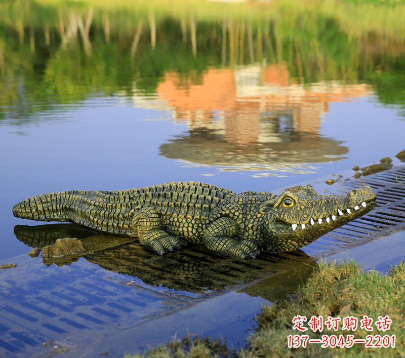 酒泉玻璃钢水池雕塑——池塘水景的精美装饰