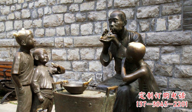 酒泉糖果街的精美雕塑