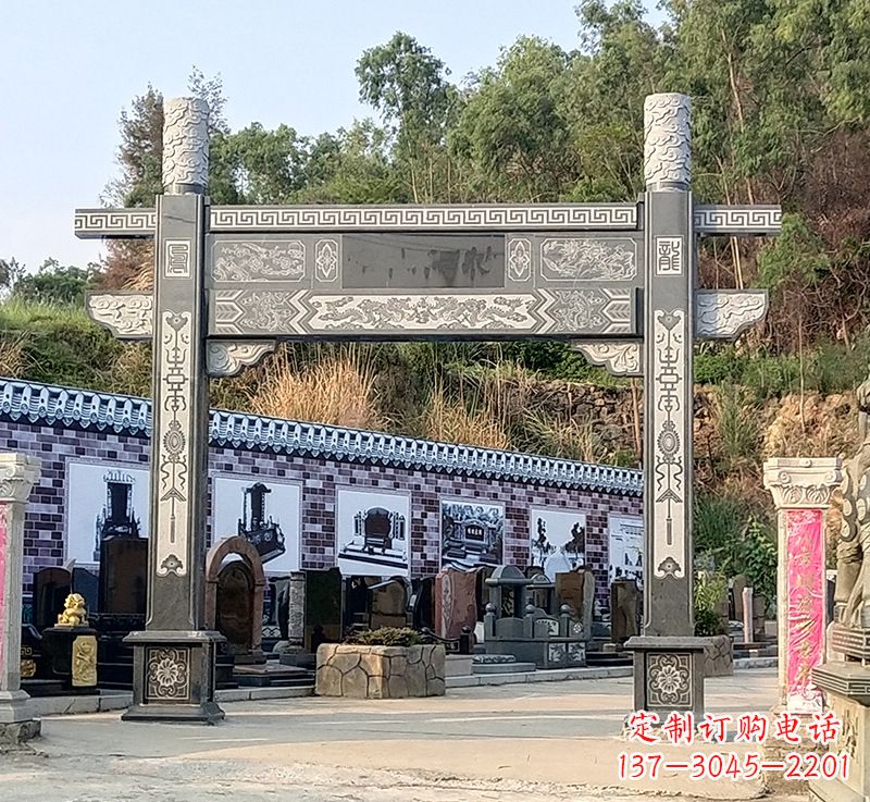 酒泉古村牌坊雕塑精湛技艺的经典之作