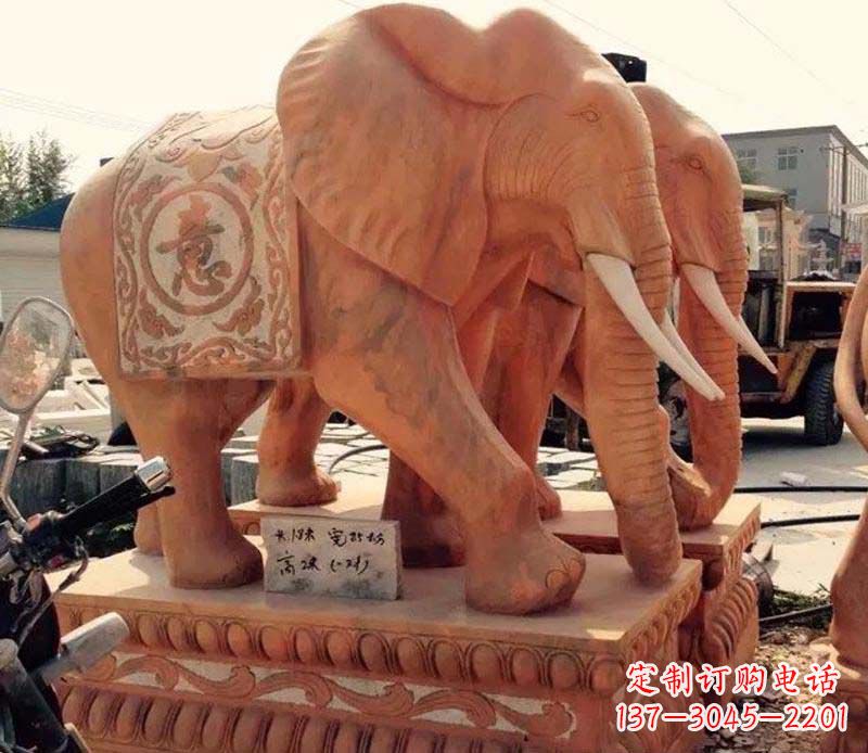 酒泉大象雕塑 传承古典文化的艺术精品