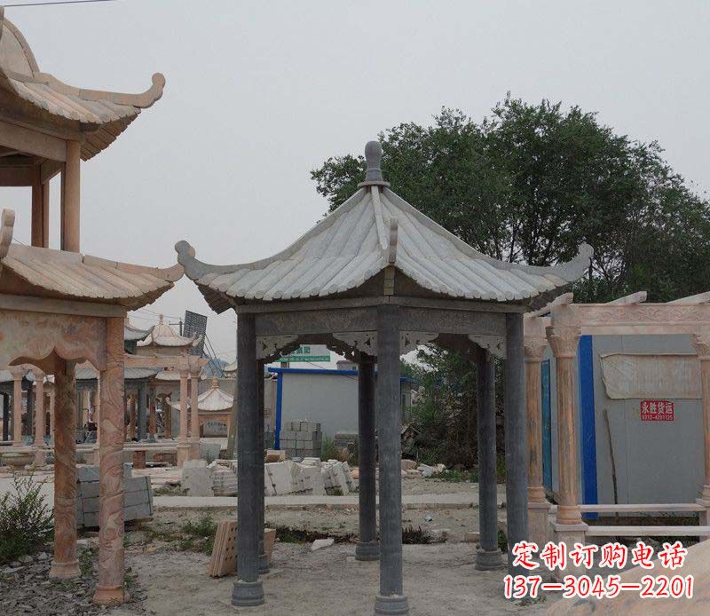 酒泉大理石凉亭精美石雕