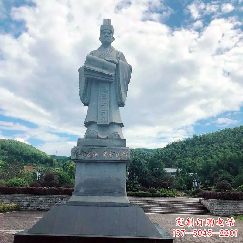 酒泉大型蔡伦石雕像-景区广场历史文化名人雕塑