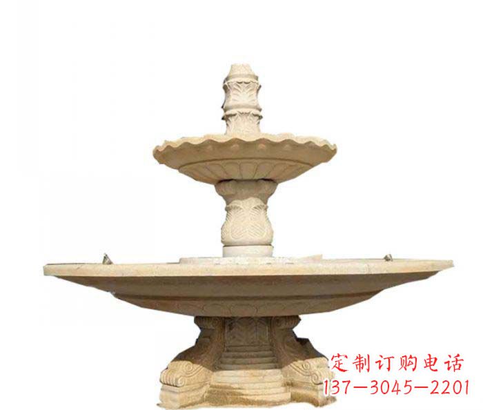 酒泉大型多层喷泉石雕 (2)