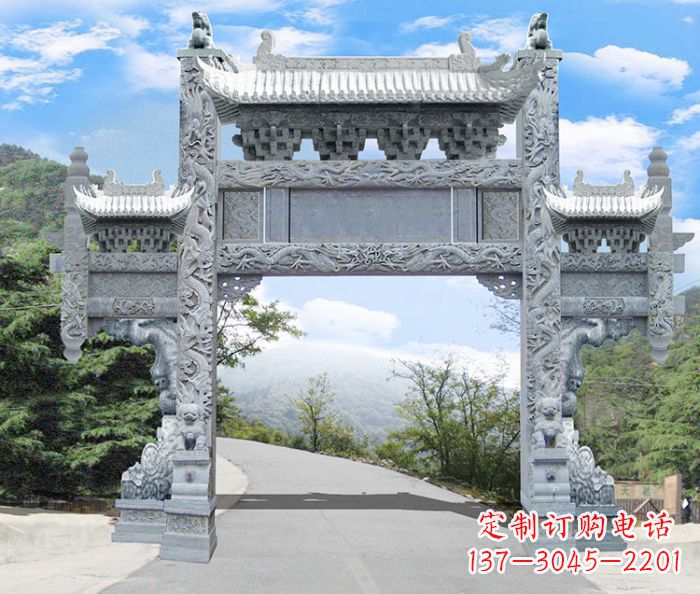 酒泉精美牌坊雕塑