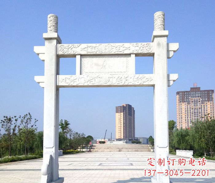 酒泉石牌楼雕塑——精美的浓缩艺术