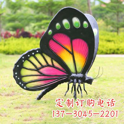 酒泉仿真蝴蝶_品红色款405x78x110
