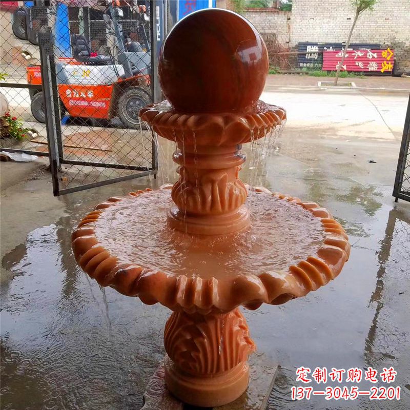 酒泉风水球石头雕塑