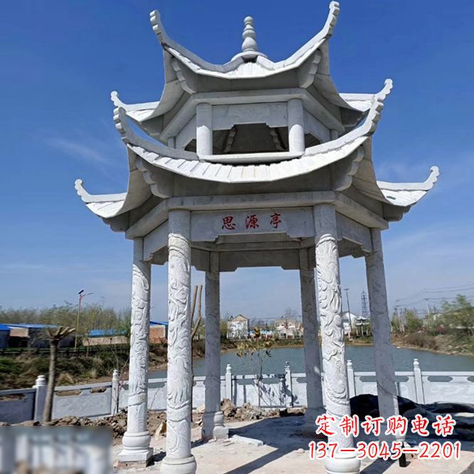 酒泉公园大理石凉亭