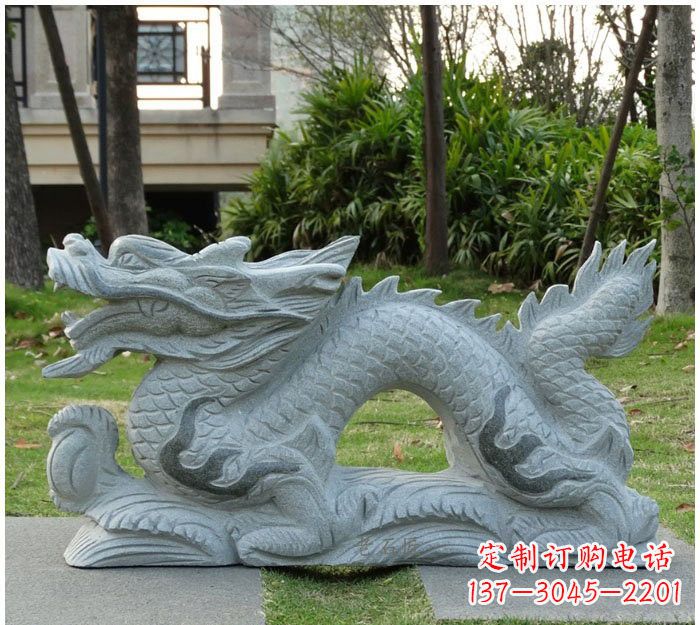 酒泉精美雕刻的大理石龙雕塑