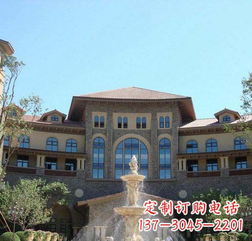 酒泉公园景观大理石喷泉石雕