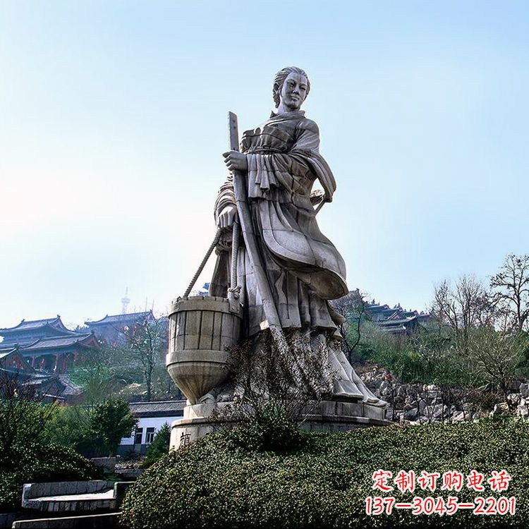 酒泉古代美女文姜景观雕塑