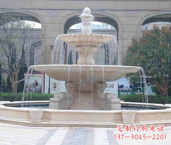 酒泉广场景观大型喷泉石雕