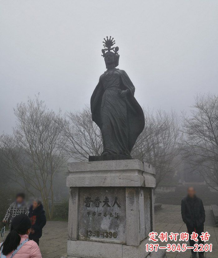 酒泉广场奢香夫人古代名人铜雕