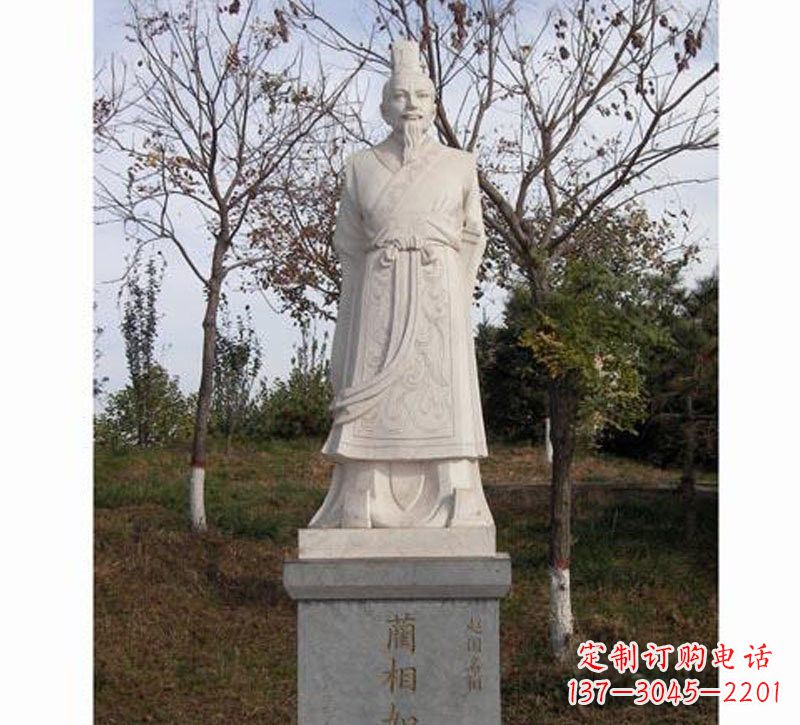 酒泉领雕塑：精致古代名人石雕