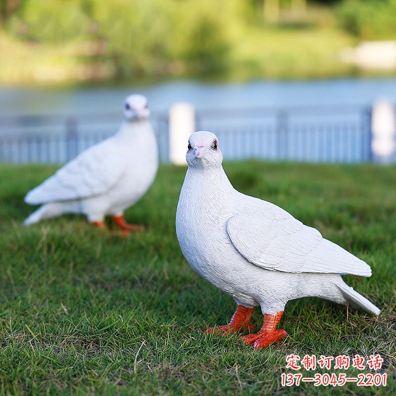 酒泉和平鸽与少女雕塑