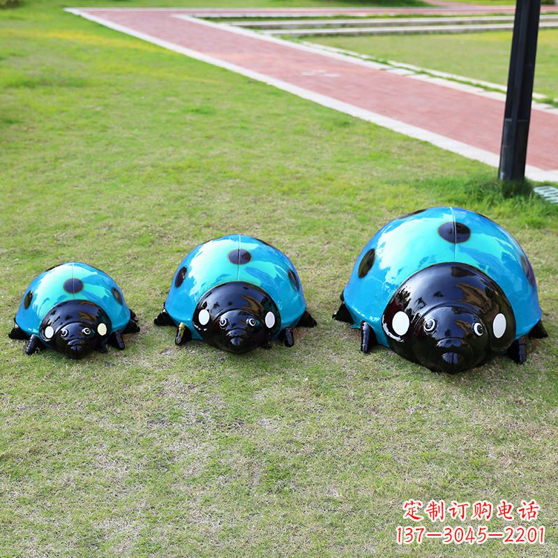 酒泉中领雕塑青蓝瓢虫雕塑是一款独特而又精致的…
