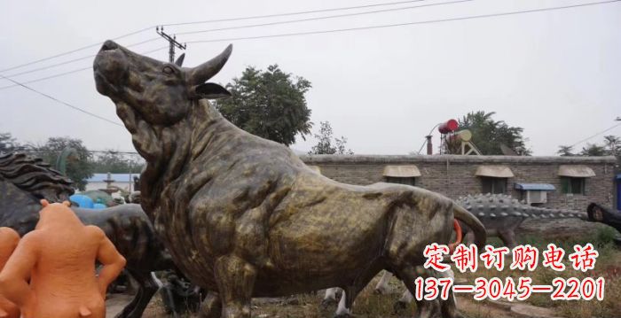 酒泉令人惊叹的牛铜雕塑