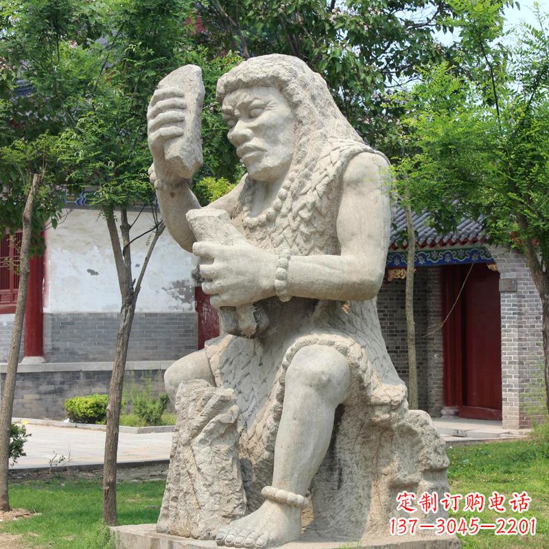 酒泉燧人氏石雕，传承中国古代文化