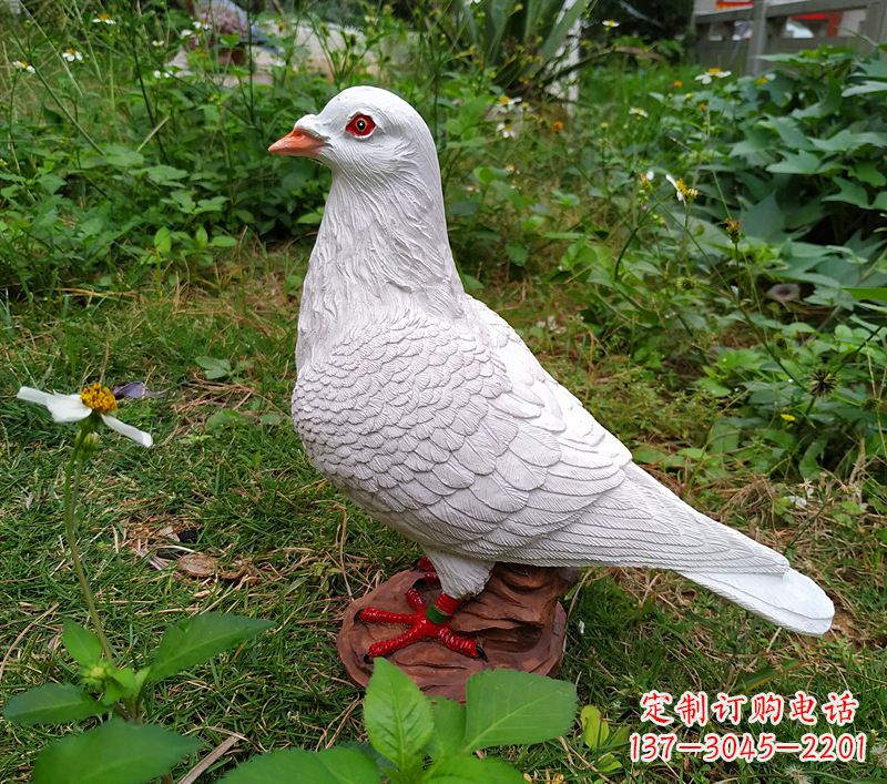 酒泉为和平献芳礼：精美少女与和平鸽雕塑