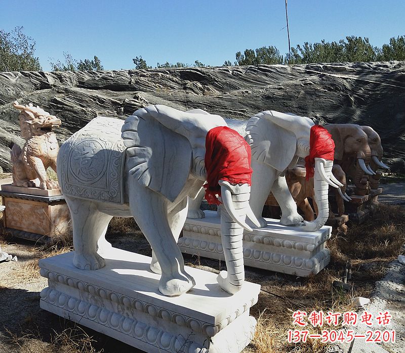 酒泉石雕大象别墅，集象美于一体