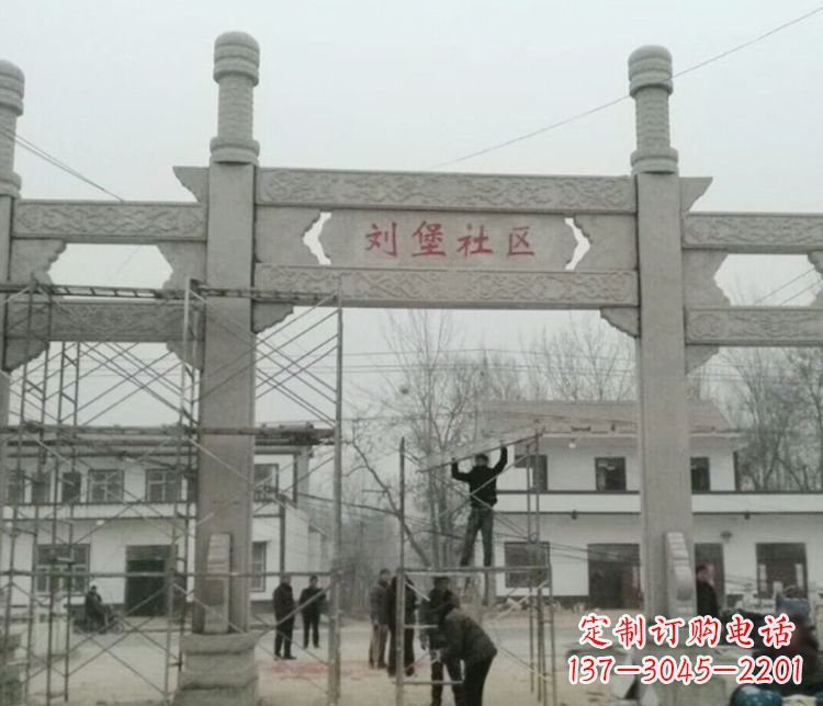 酒泉石牌坊道路石雕