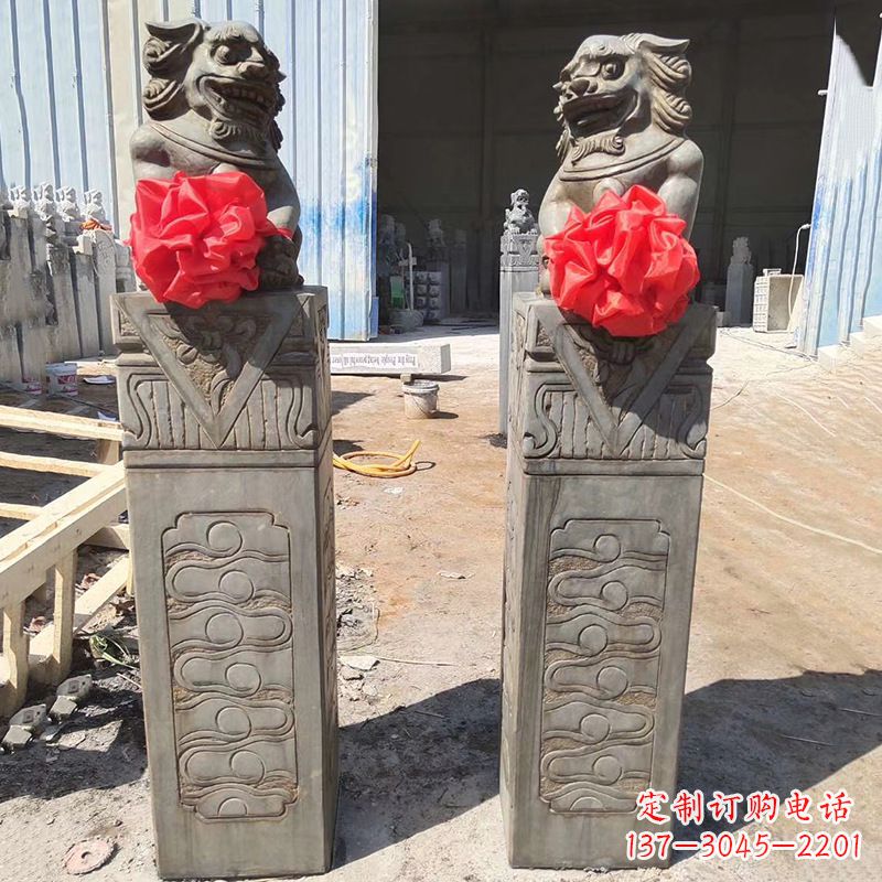 酒泉石狮子栓马桩