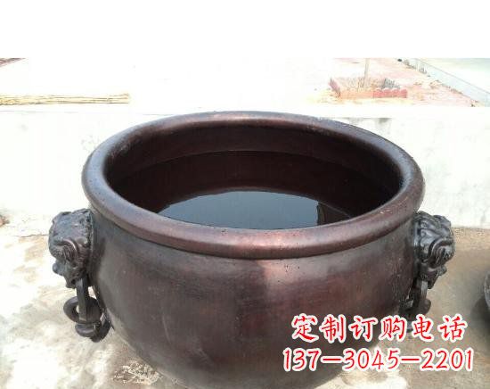 酒泉水缸寺庙铜雕