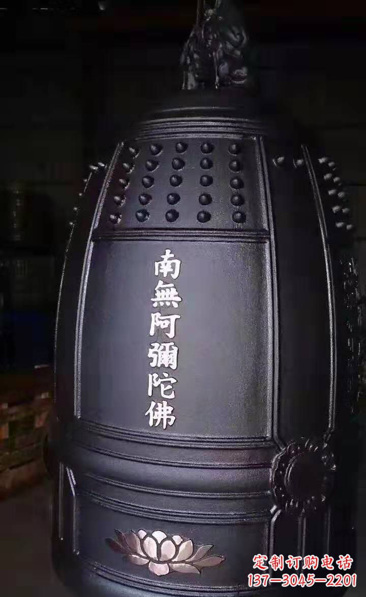 酒泉寺庙铜钟雕塑户外景观雕塑