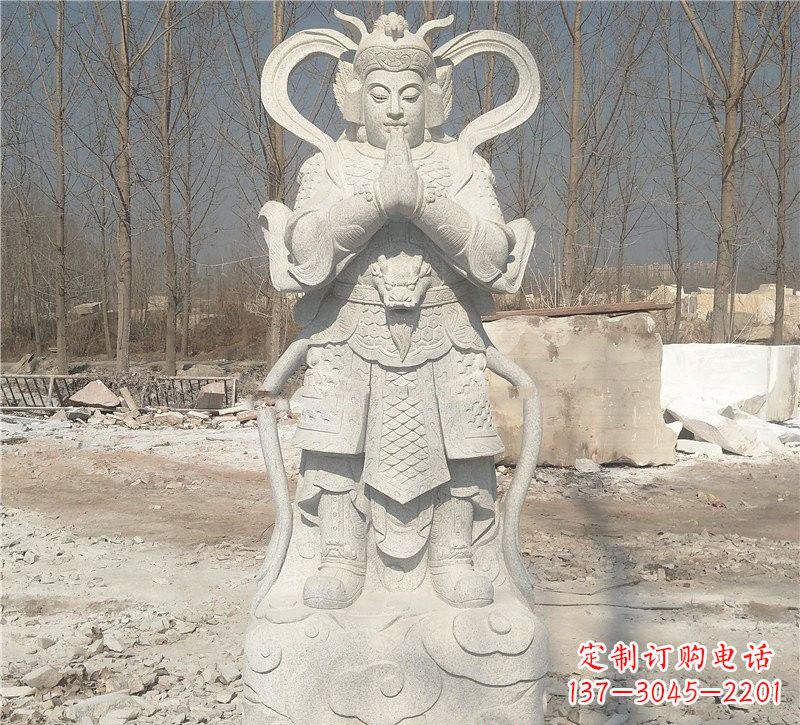 酒泉寺庙韦陀菩萨雕塑