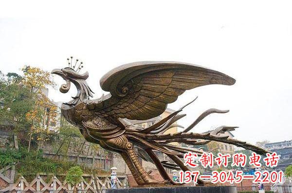 酒泉铜雕凤凰