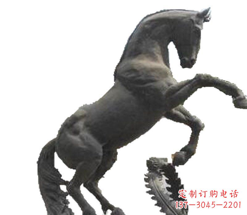 酒泉铜雕广场街道景观摆件动物马雕塑
