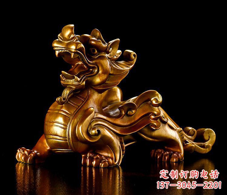 酒泉铜雕瑞兽貔貅