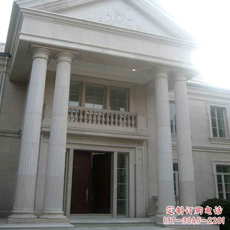 酒泉外墙罗马柱石雕
